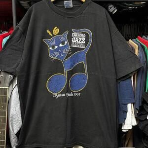 1995 Festival Jazz Montreal Black Cat T-Shirt